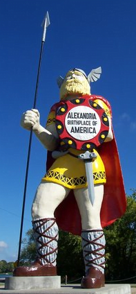 Big Ole, "the country’s biggest viking," at the Runestone Museum in Alexandria Minnesota.